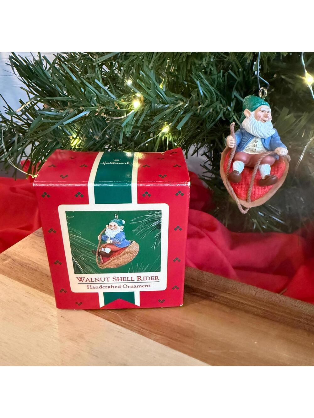 Walnut Shell Rider - Hallmark Keepsake Ornament - Elf - 1986